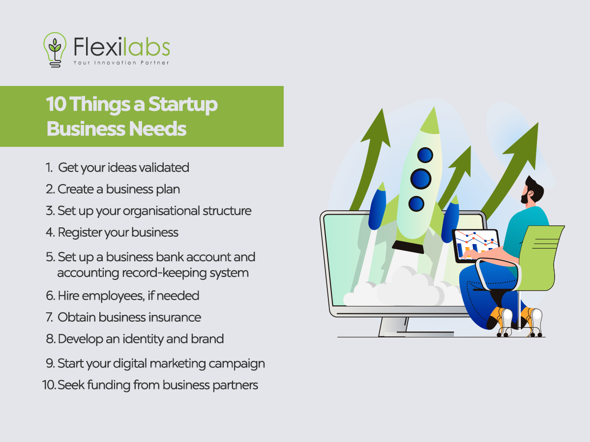 startup business needs