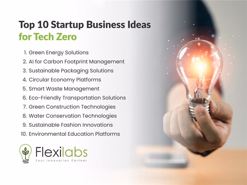 Top 10 Startup Business Ideas for Tech Zero